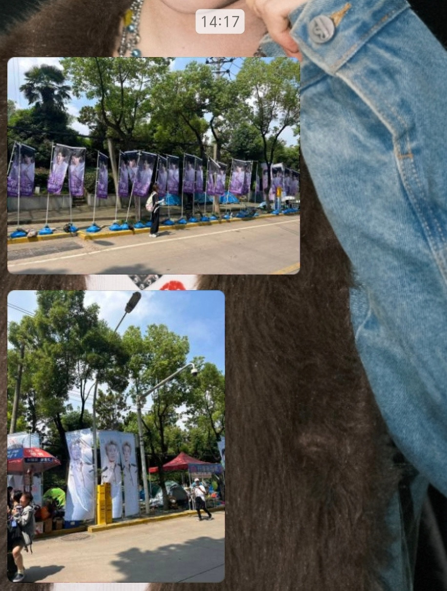 张小小的平日废话朋友去音乐节发的路边应援，我真的觉得紫紫的！