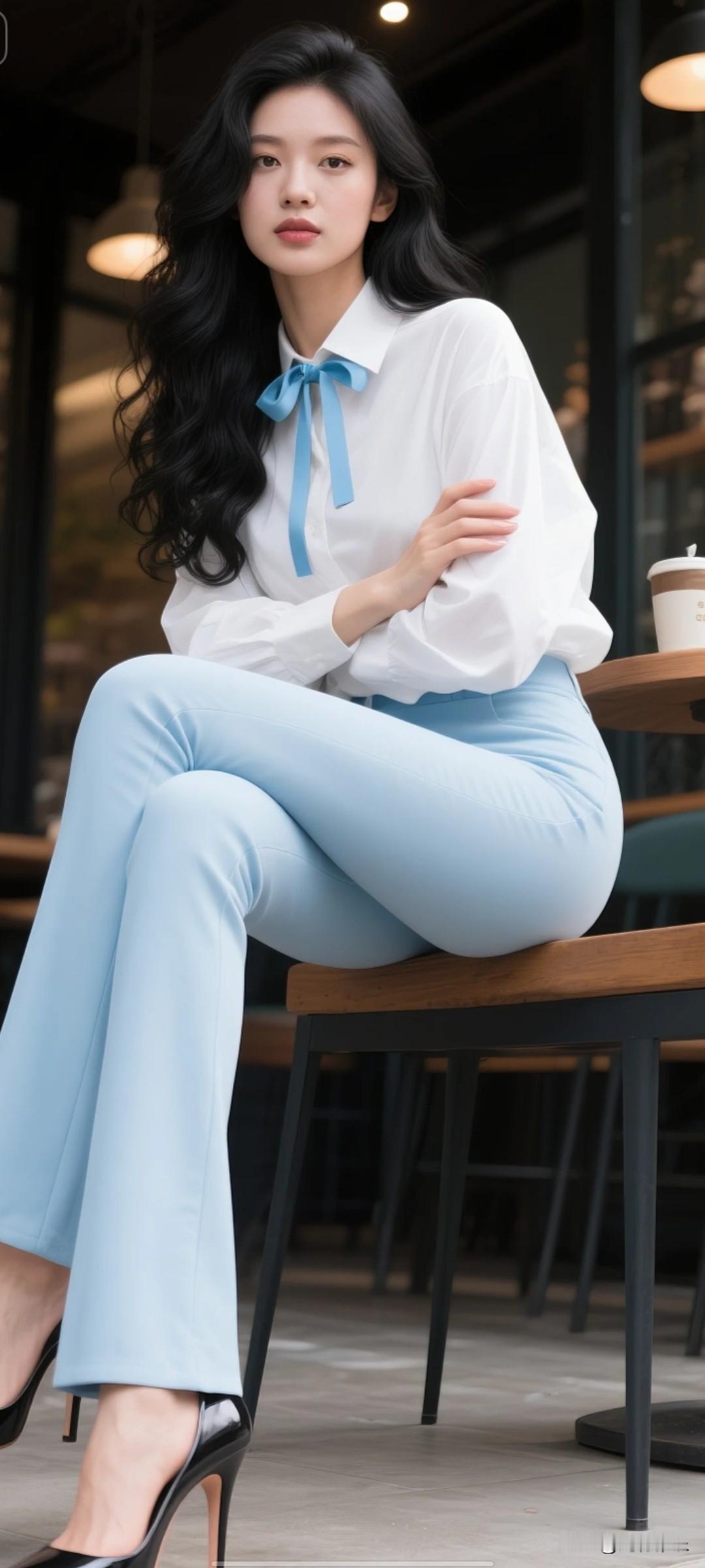 怎样穿搭知性又显身材?清新脱俗的感觉，真好啊。