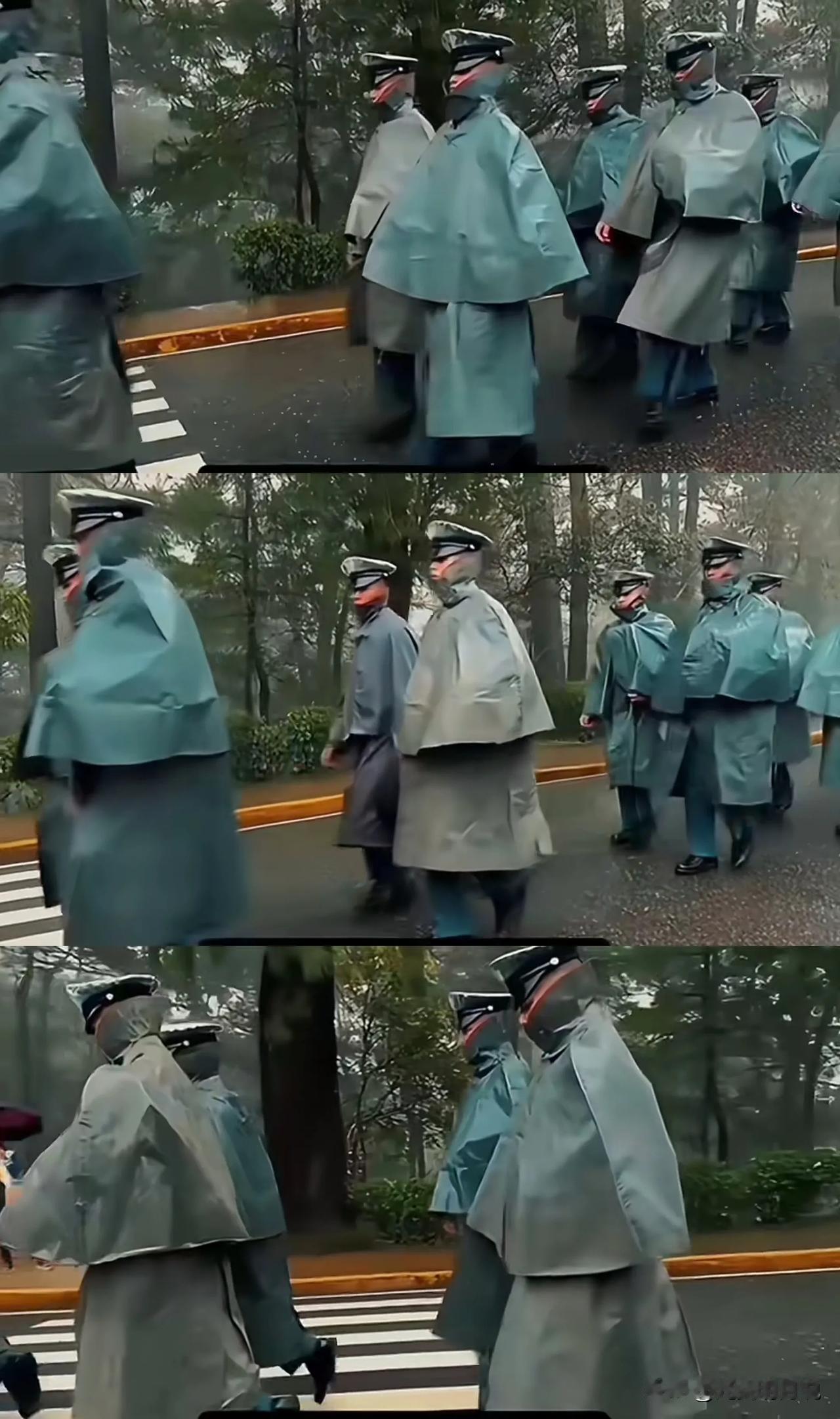 有没有被这群人的气势吓到，当年希特勒给德军设计的军服都没有这群人的衣服有逼格。