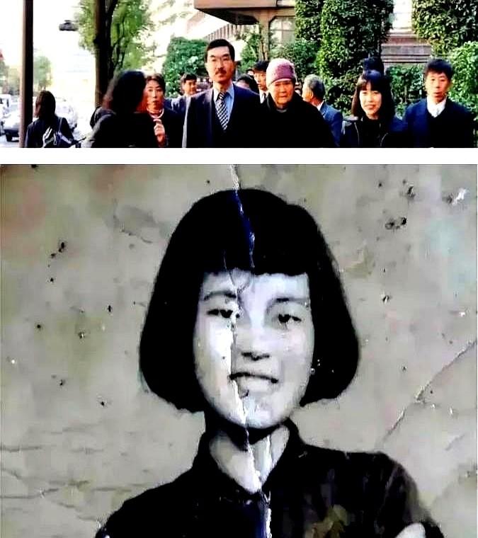 1937年，日军闯入杨家时，一名士兵立即抱住仅6岁的杨明贞，粗暴地解开她的棉袍，