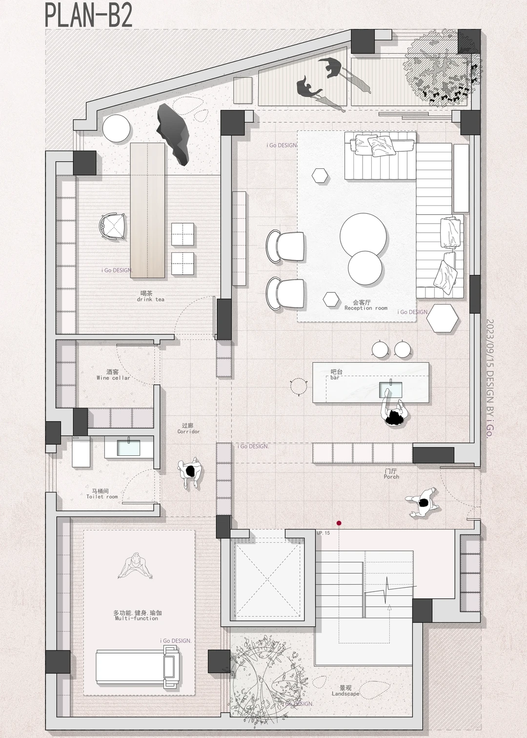 挑空联动：爆改600㎡五层别墅