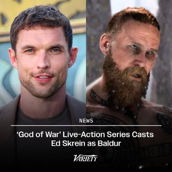 近日，亚马逊PrimeVideo旗下《战神》真人剧公布了新卡司信息，艾德·斯克