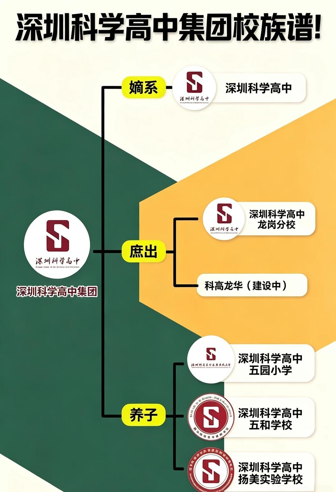 一张图理清深圳科学高中集团全部成员学校深圳中考深圳科学高中科高集团深圳升学
