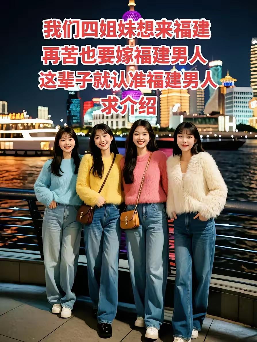 福建单身男人们，这可真是天降良缘啊！刷到抖音上四位广西美女非福建男人不嫁，还求介