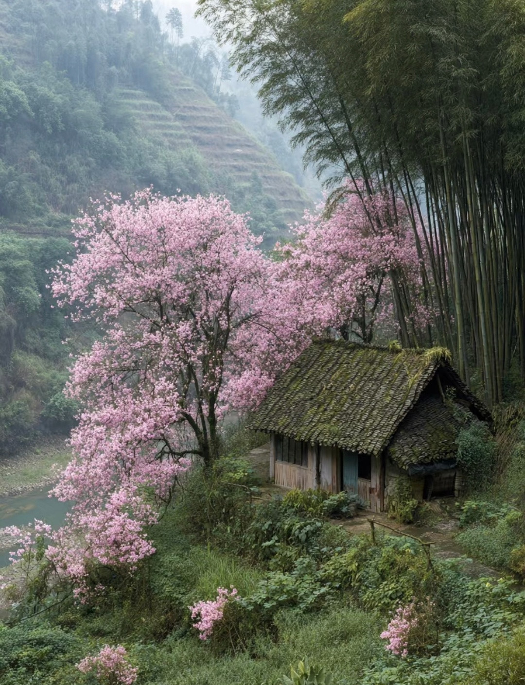 “一屋一林，一山繁花，自成桃源...”​​​