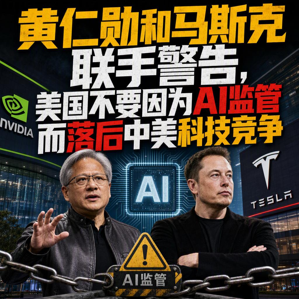 很多人以为，管得越严，技术就越安全。但这一次，黄仁勋和马斯克联手告诉美国：管得