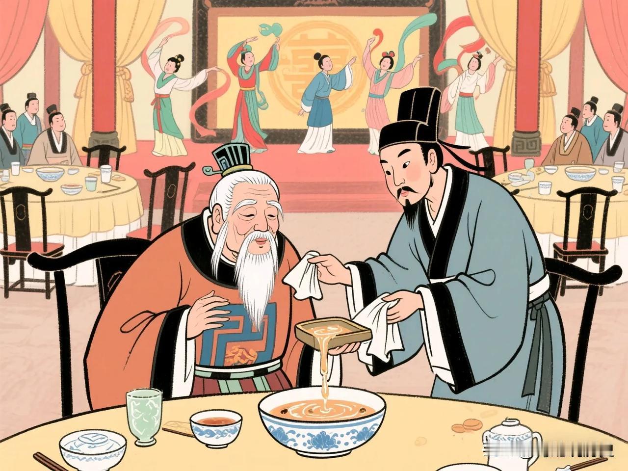 天禧三年重阳节，汴京皇宫里正摆宴席。歌舞升平中，突然“啪嗒”一声——宰相寇准那标