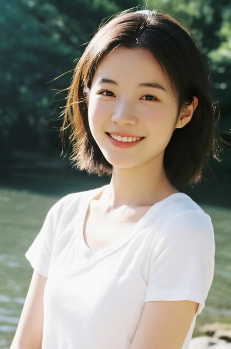 美女的甜美元气，点亮你的每一天