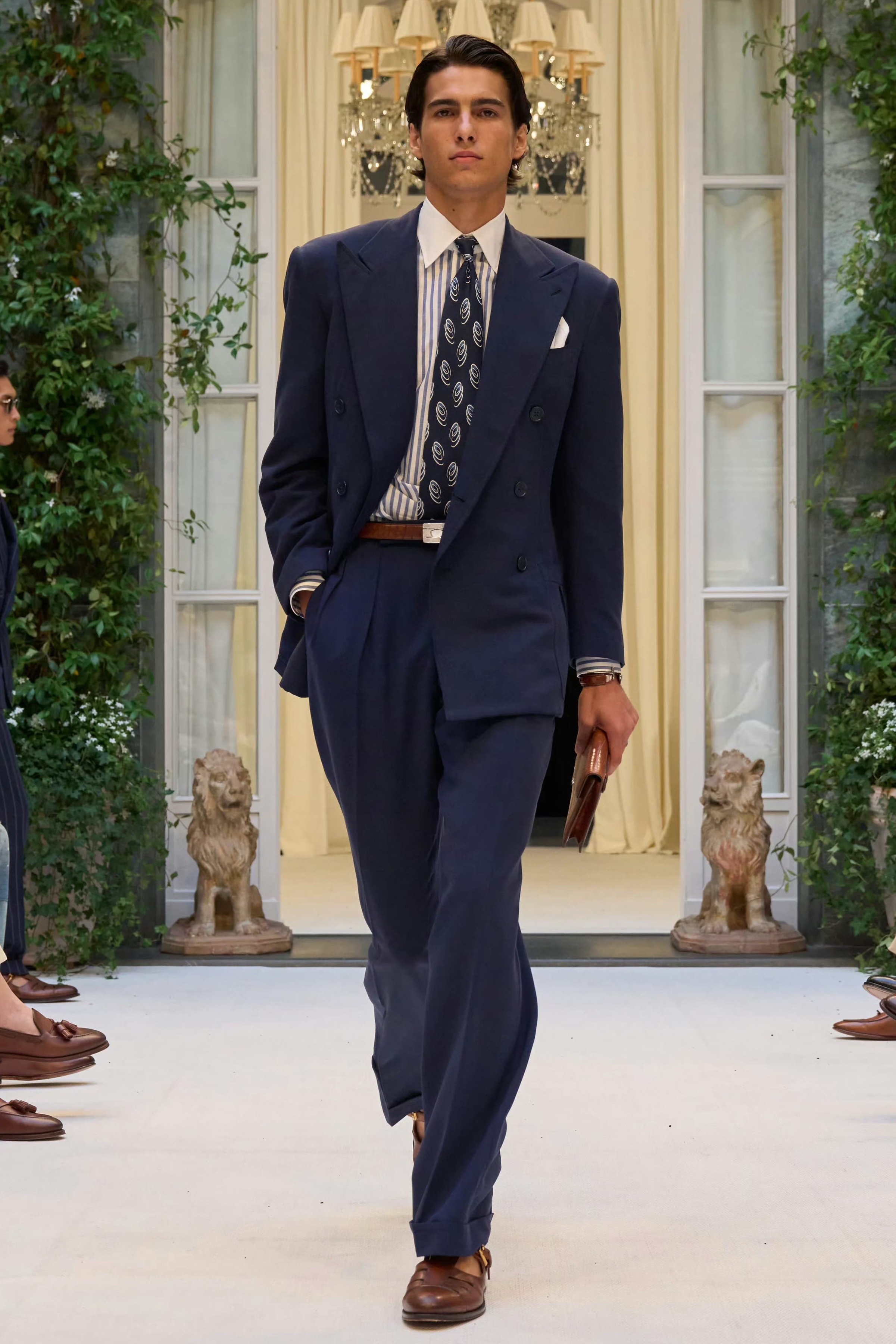 米兰男装周的开场，还是得看RalphLauren。这次在品牌米兰私邸办的202