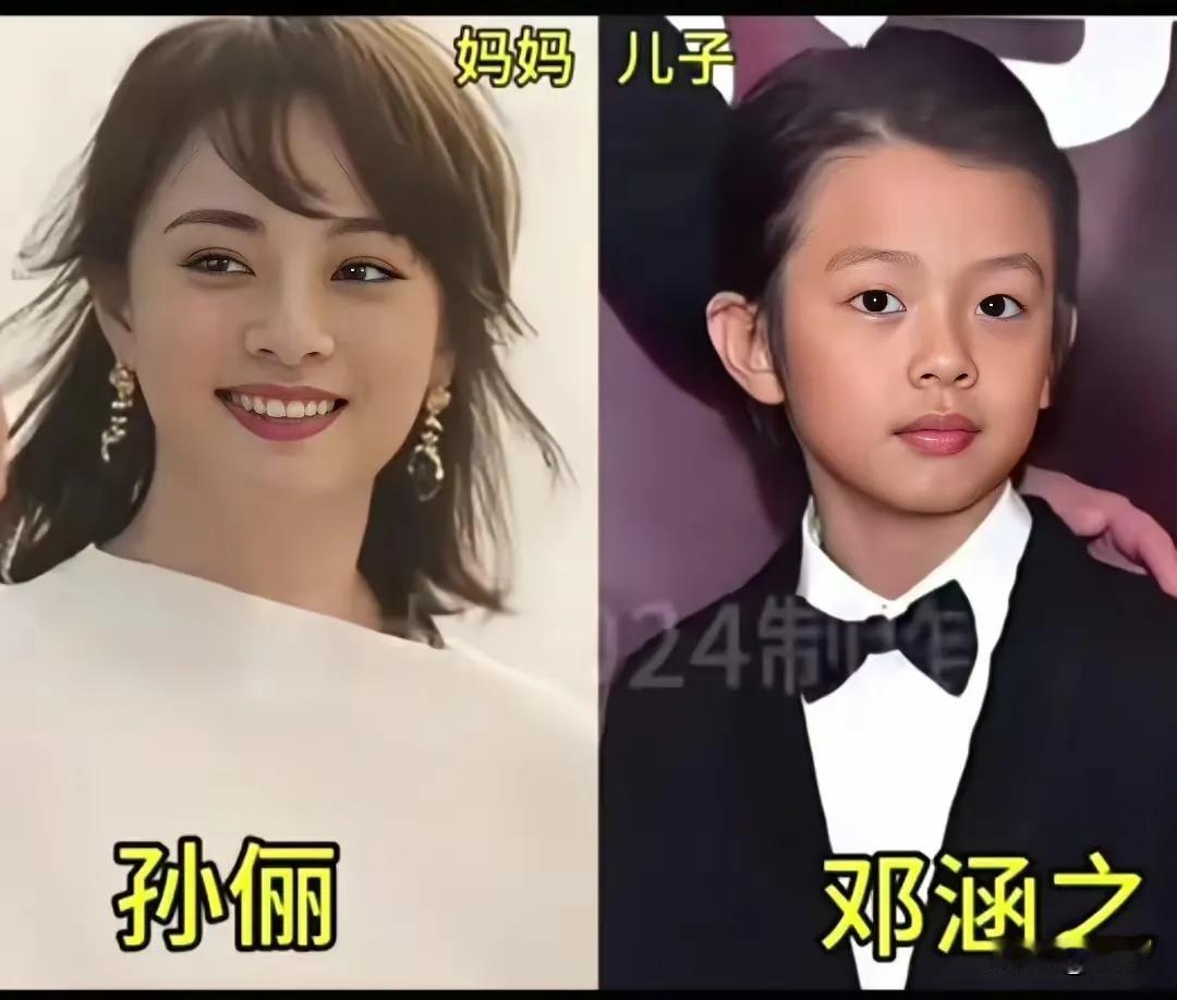 基因有多强大？看完这六组明星母子照就懂。母子长相对比都说儿子大多随妈妈，