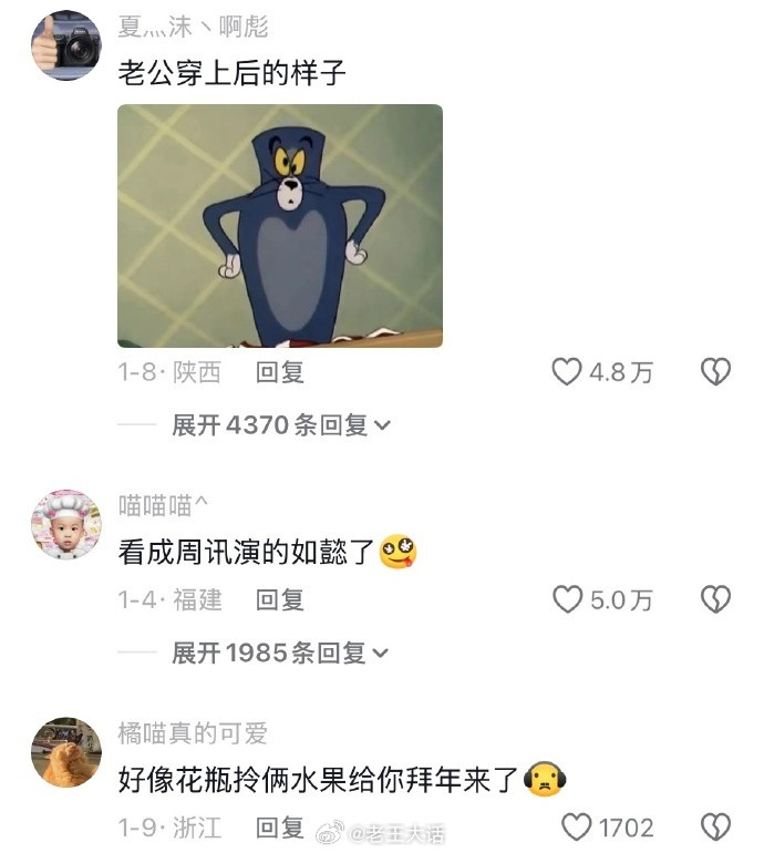 花瓶这辈子也没想到有生之年还能穿上毛衣。