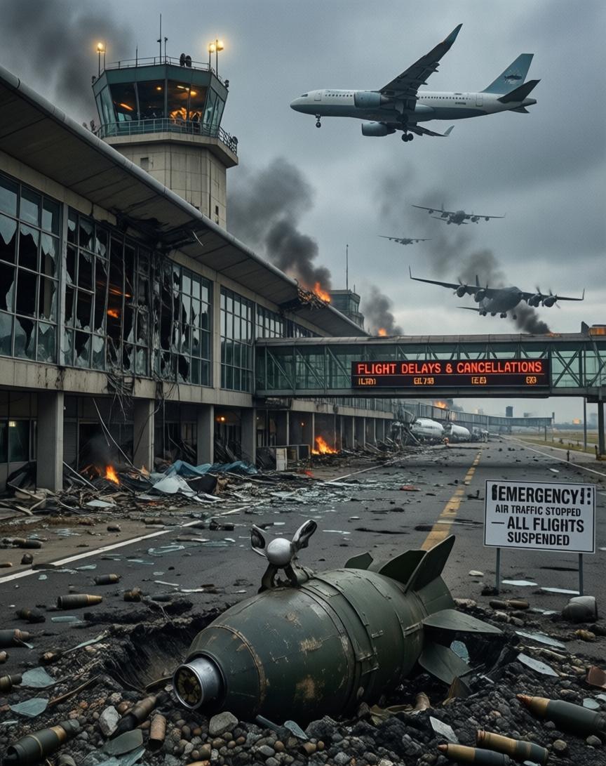 机场被“天降碎片”砸停——伊朗集束弹之下，以色列民航防线破防了战火打到第20