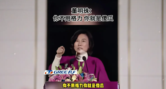 董明珠：你不用格力空调，你就是傻瓜。这是在骂谁呢？受到了委屈?广东省政府过去