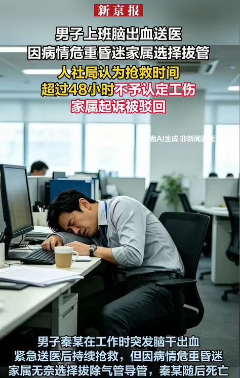 重庆，一男子上班时突发脑出血，情况危急。医生表示救治希望不大，家属万般无奈之下，