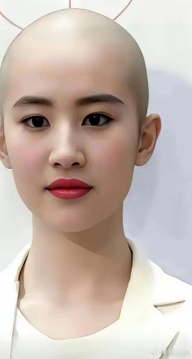 刘亦菲亲手砸碎了自己最贵的饭碗。导演组把假发道具递给她。这是最安全的选择，镜头里