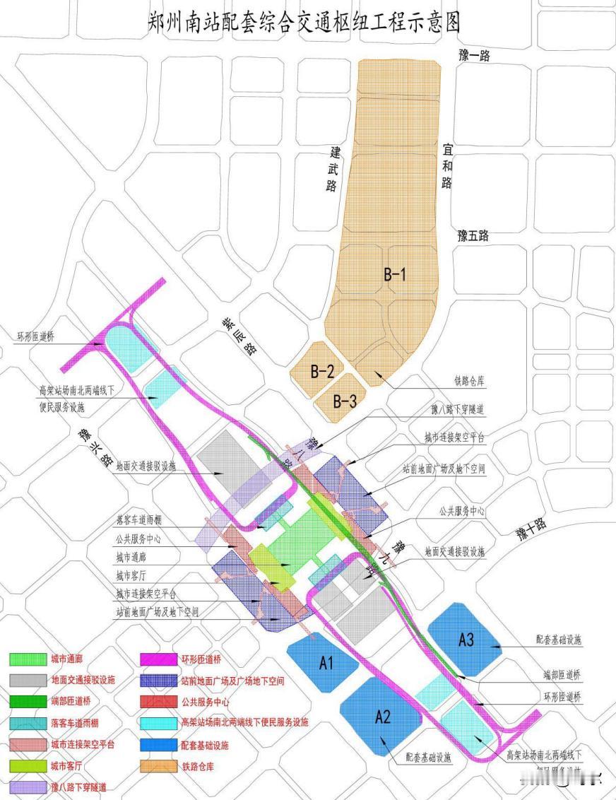 郑州领导视察新建郑州南站及相关工程！昨日，郑州领导深入部分重点项目建设现场调研