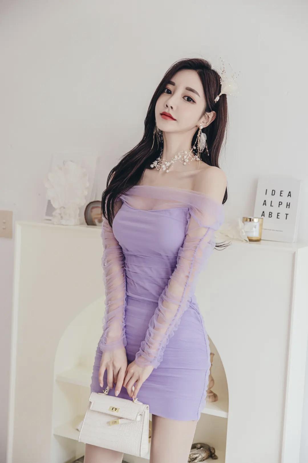 谁懂这一套紫色的含金量你觉得什么样的美女算是天然美