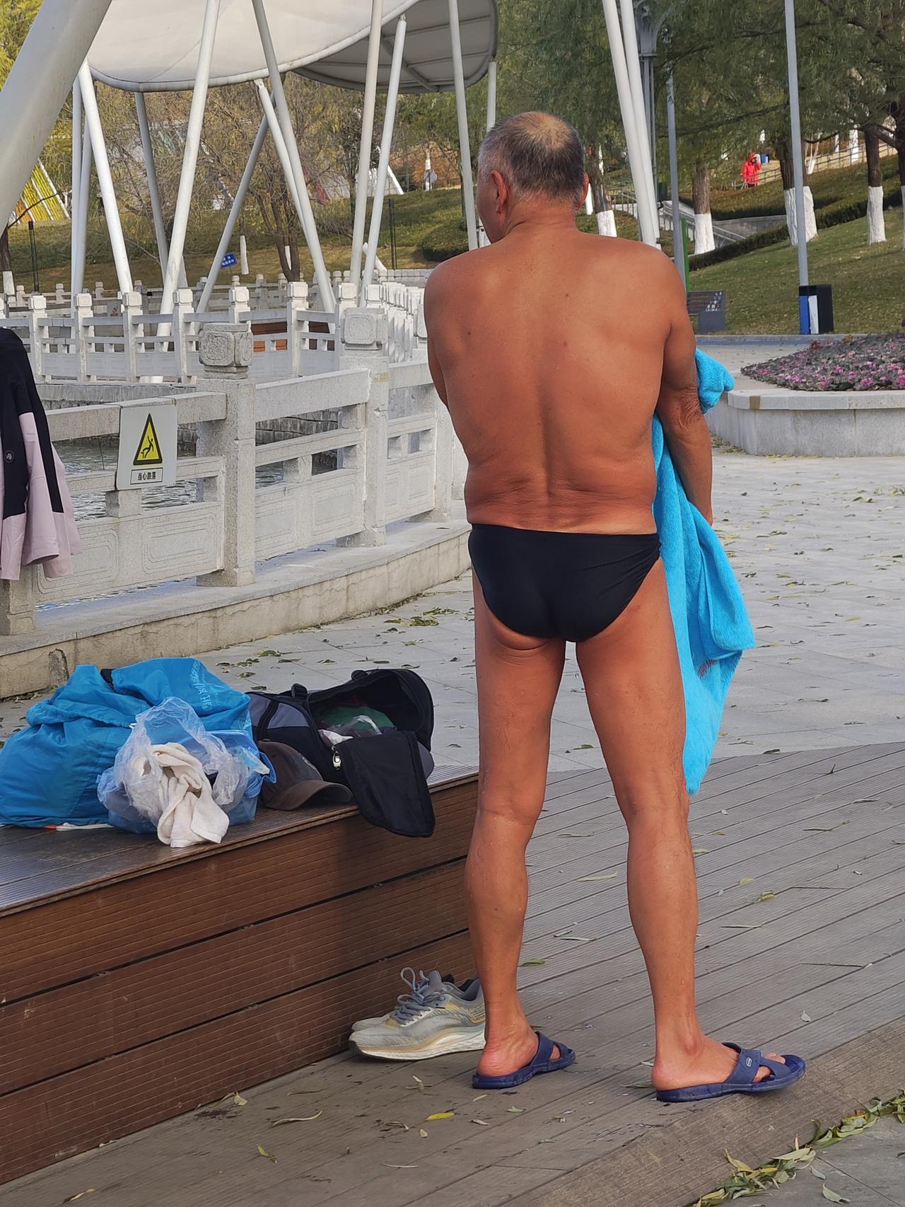 景区冬季的出水芙蓉