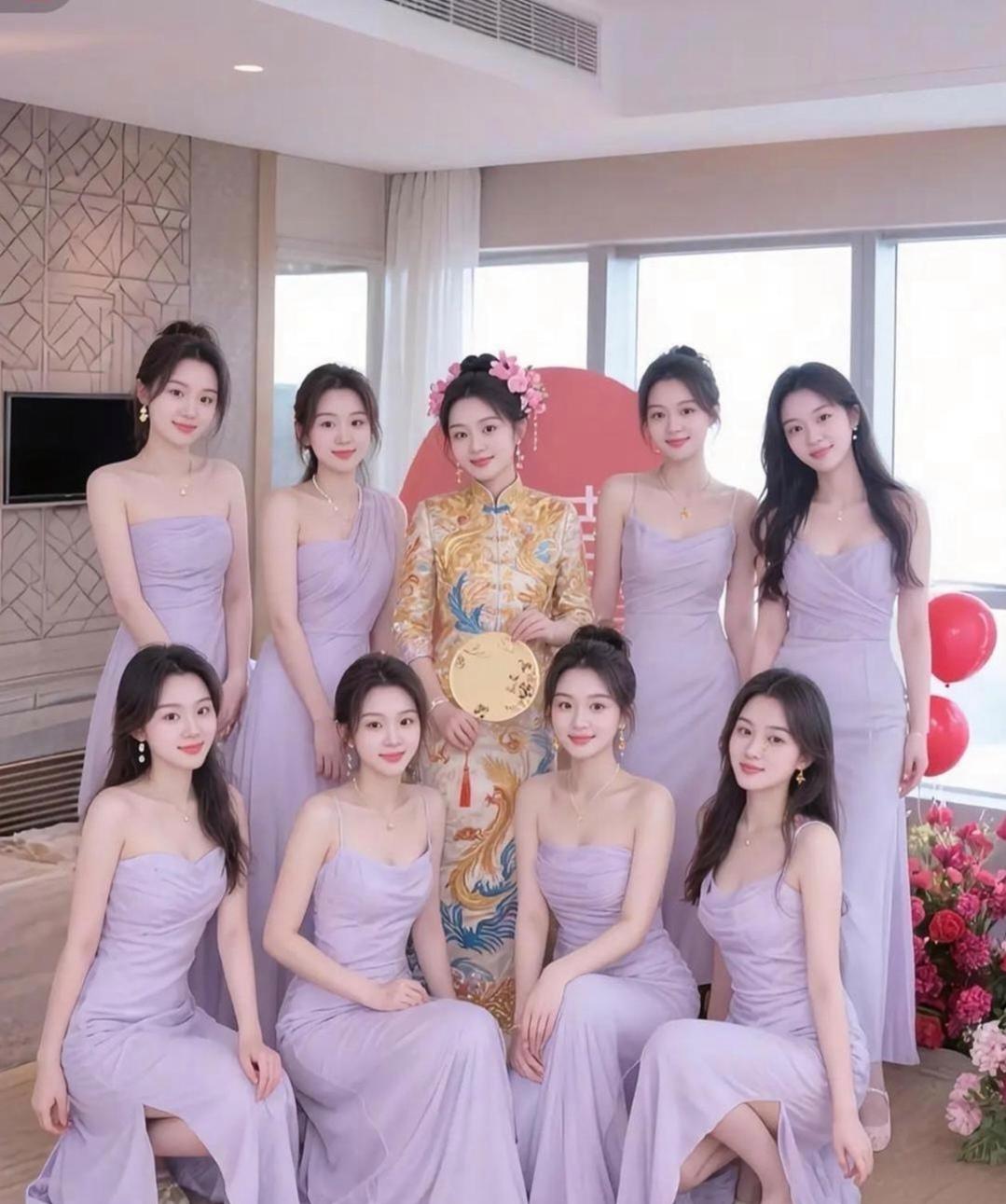 闺蜜团，除了新娘选哪个？