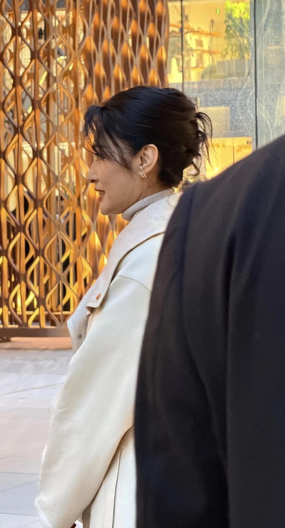 4月2日，周涛现身北京三里屯爱马仕开业，58岁气质很好地位也高，连鲁豫都得靠边站