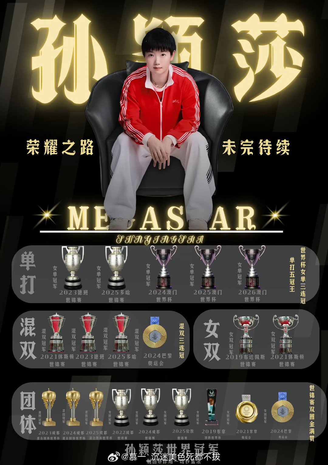#看到孙颖莎这么开心就放心了#一个将全部精力放在小白球上边的莎莎！你开心所有的球迷就放心啦！​