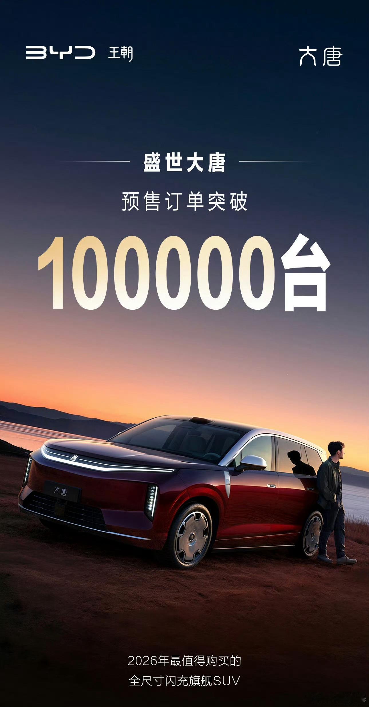 比亚迪大唐这预订量，恐怖啊！25-30万给了130度电池后转超高功率闪充这令人发