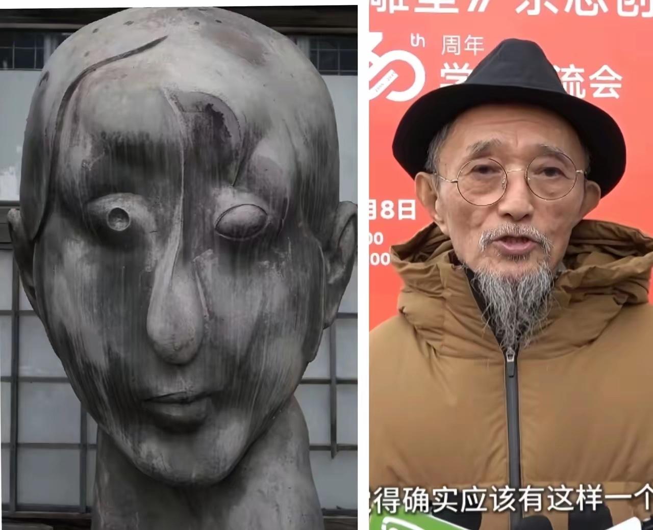 看完这个秋瑾的雕塑，真是后背发凉，左眼凸起，右眼凹陷，不知道的还以为雕塑的