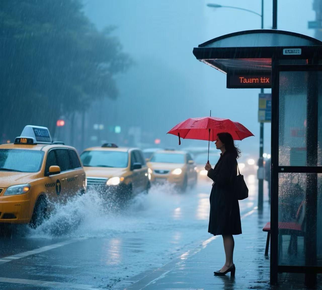 最近北京晚上老下雨，雨急且猛。为生计奔波在路上的人，就经常需要打车，有时候打不