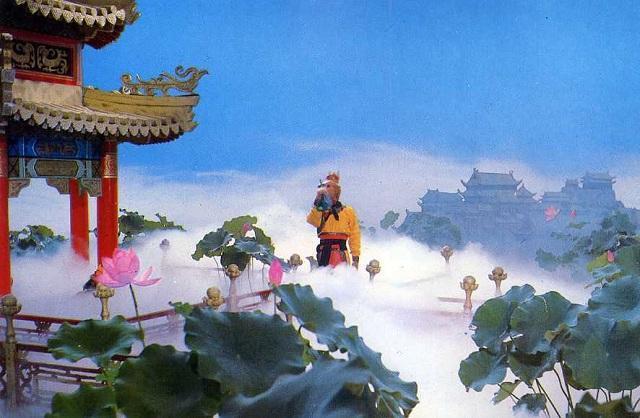别看那时候技术简陋资金有限，但是像天宫、龙宫这些场景，即便现在有了高科技特效，但