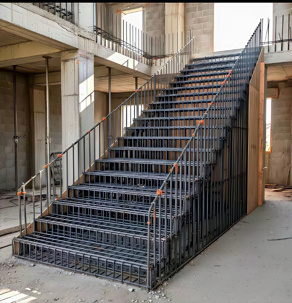 这种楼梯住几代人都垮不了。