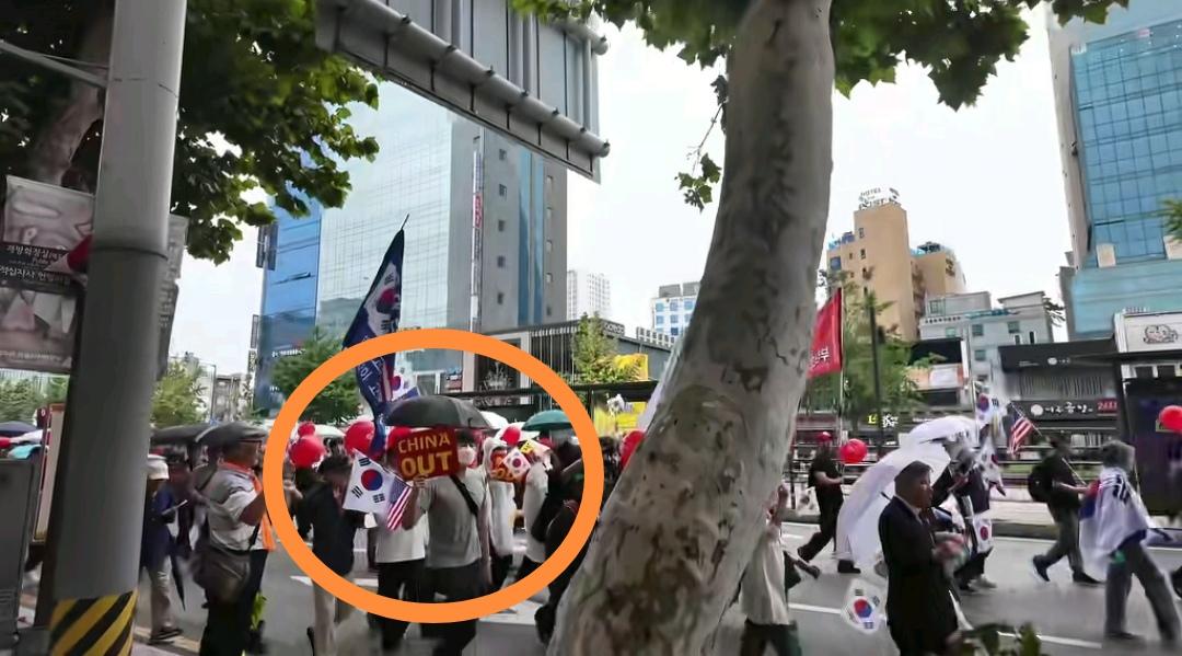看了在韩国的中国网友分享的韩国人反化游行视频，知道了为何李在明发声斥责这种行为，