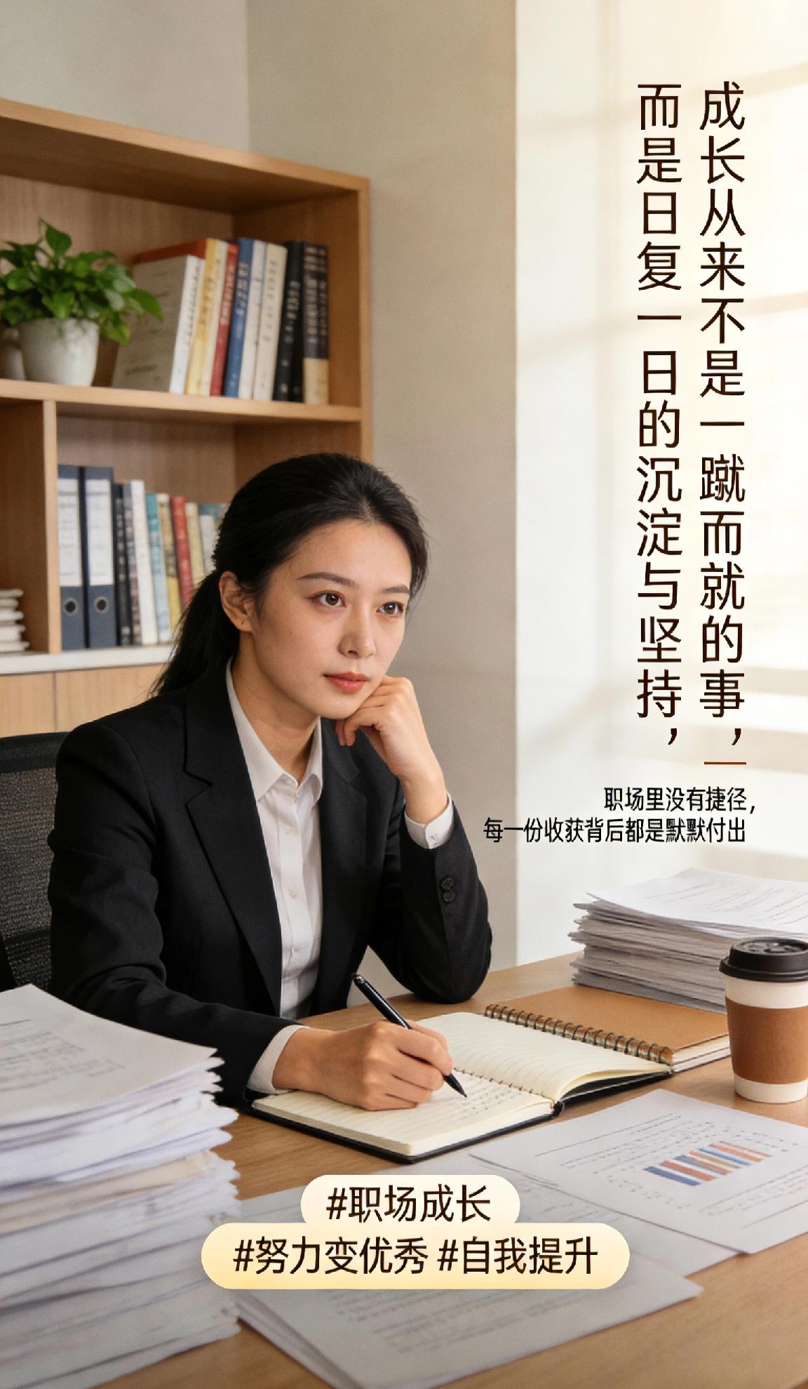 成长从来不是一蹴而就的事，而是日复一日的沉淀与坚持。职场里没有捷径，每一份看似轻