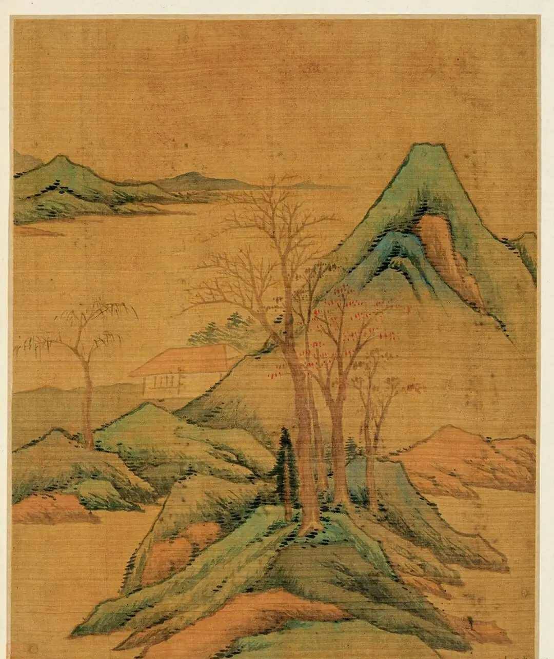 张大千山水书法册。这就是中国风遇见艺术