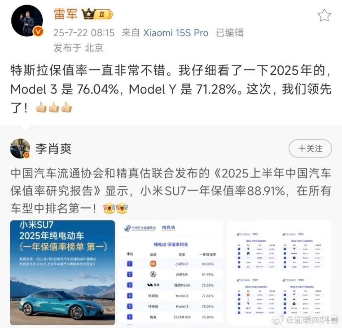 雷总高调宣布！领先特斯拉！​​​