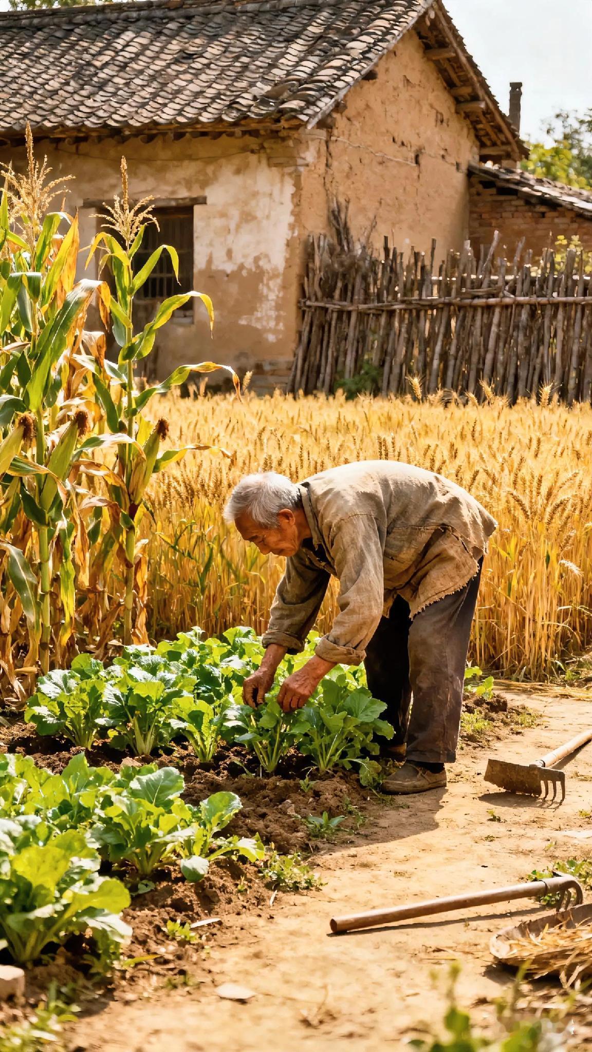 如果有朝一日，把债还清了，住到老家农村去，种点粮食，种点菜，能养活自己，不饿肚子
