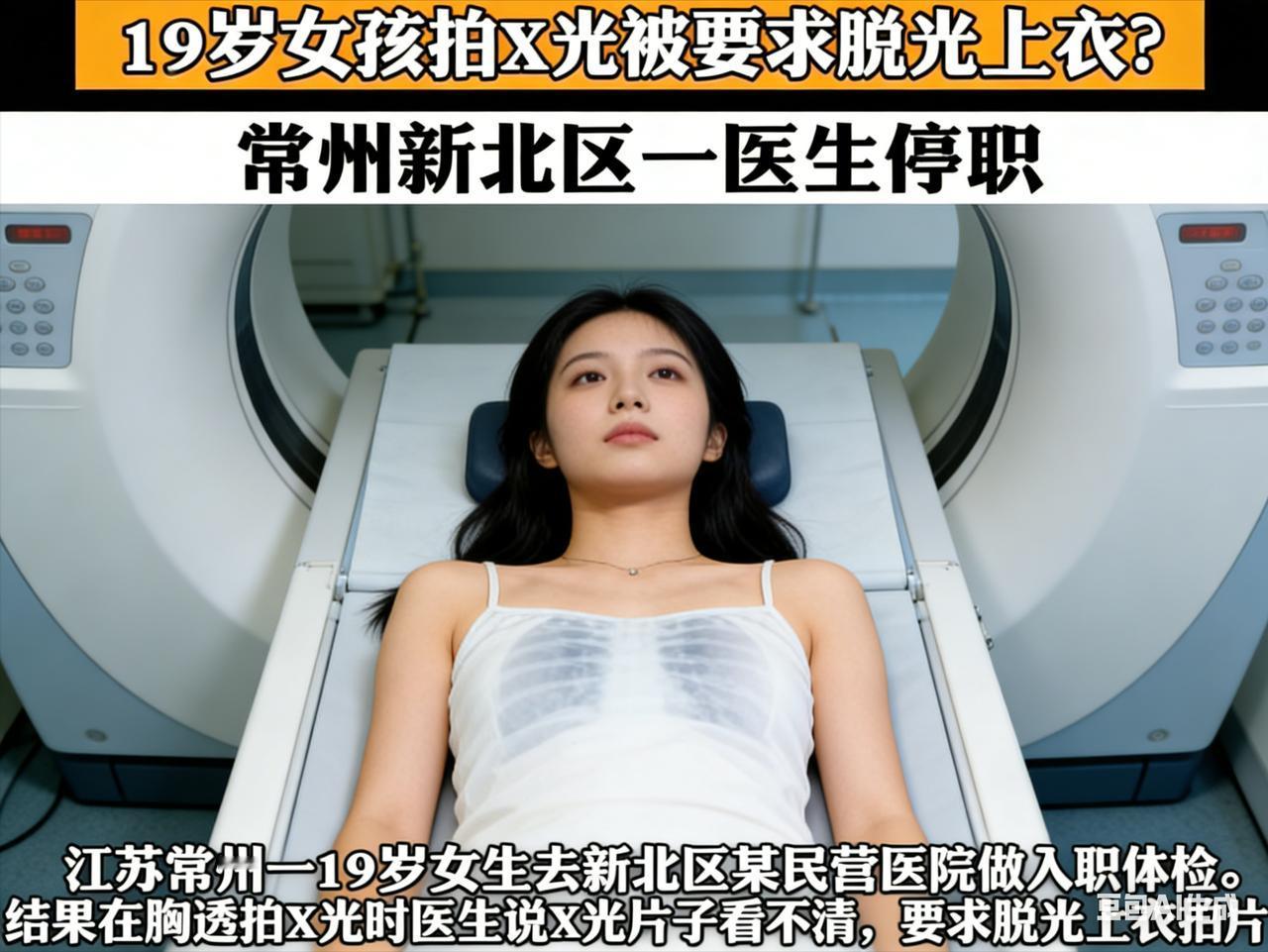 闹大了！！19岁女生做胸透被要求脱光上衣，医生做法到底合不合规？最