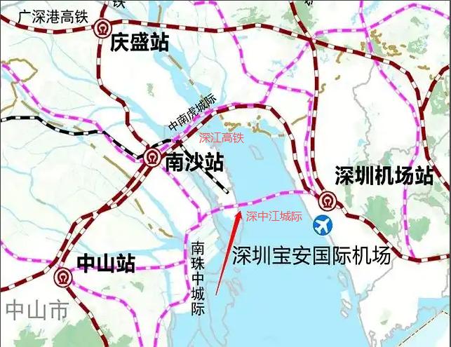 深江高铁2028年开通，江门又开始谋划深中江城际项目，江门的轨道交通将迎来大爆发