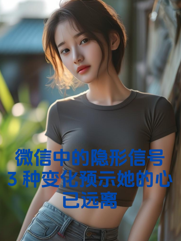 微信中的隐形信号：3种变化预示她的心已远离