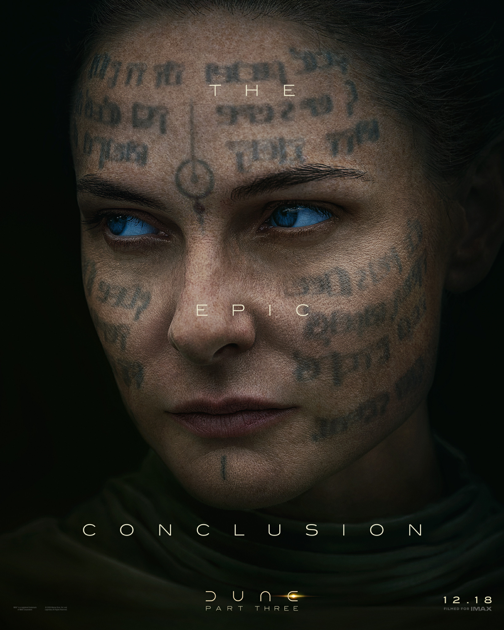 沙丘3角色海报丽贝卡弗格森近日透露，自己在《沙丘3》里只拍了一场戏，因此难免有