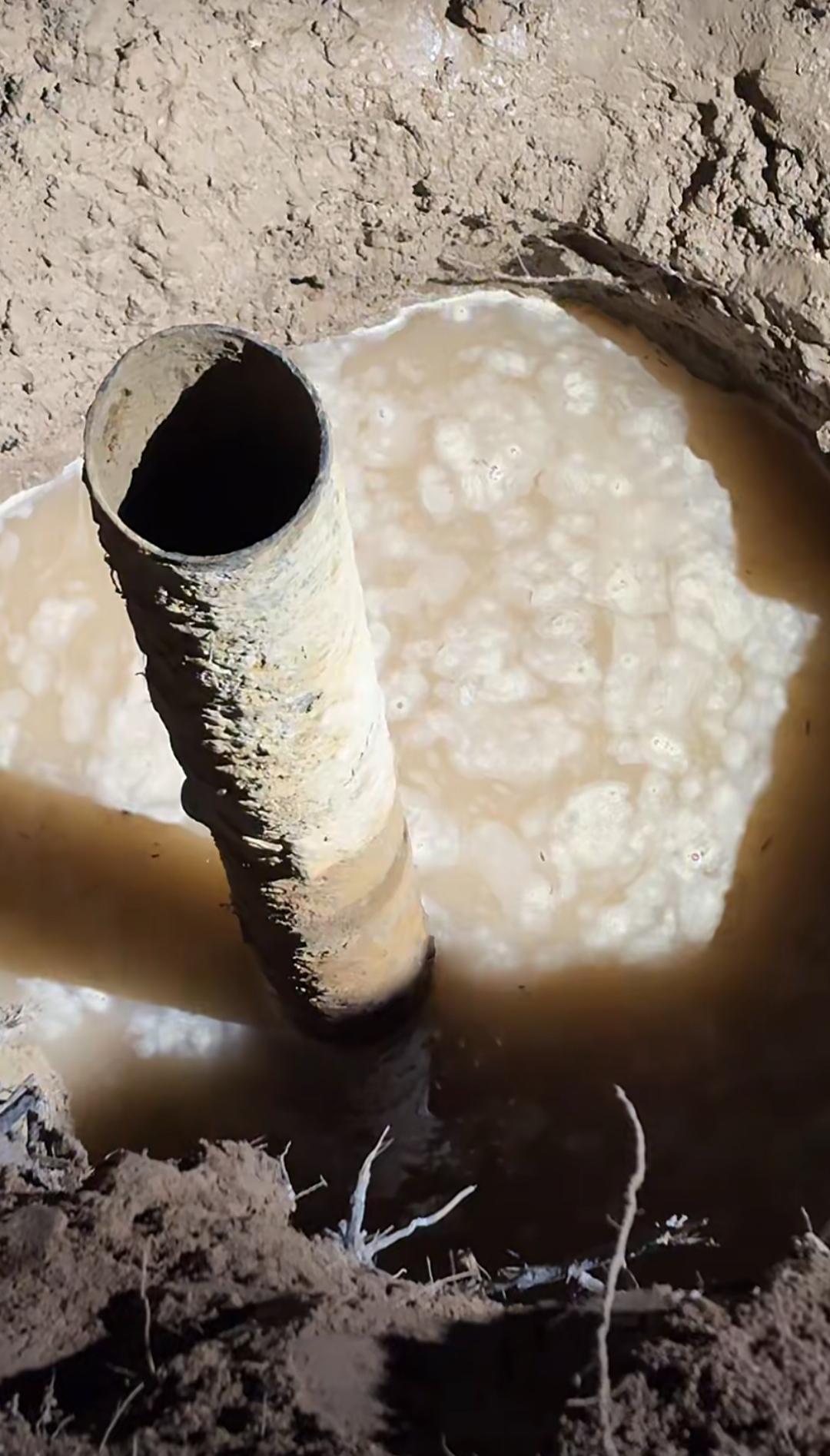 贾鲁河的又一个暖泉，算是让主播们给挖出来了，可惜的是，目前泉水压力不够，不