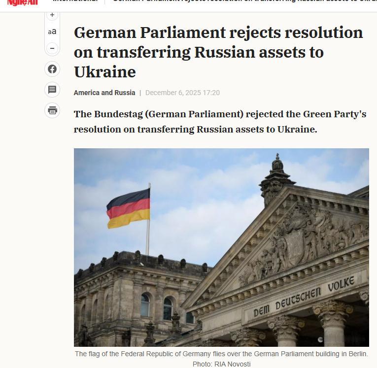 被德国人逗笑了。上次欧盟不是希望比利时把扣押的俄罗斯资产援乌吗？比利时说