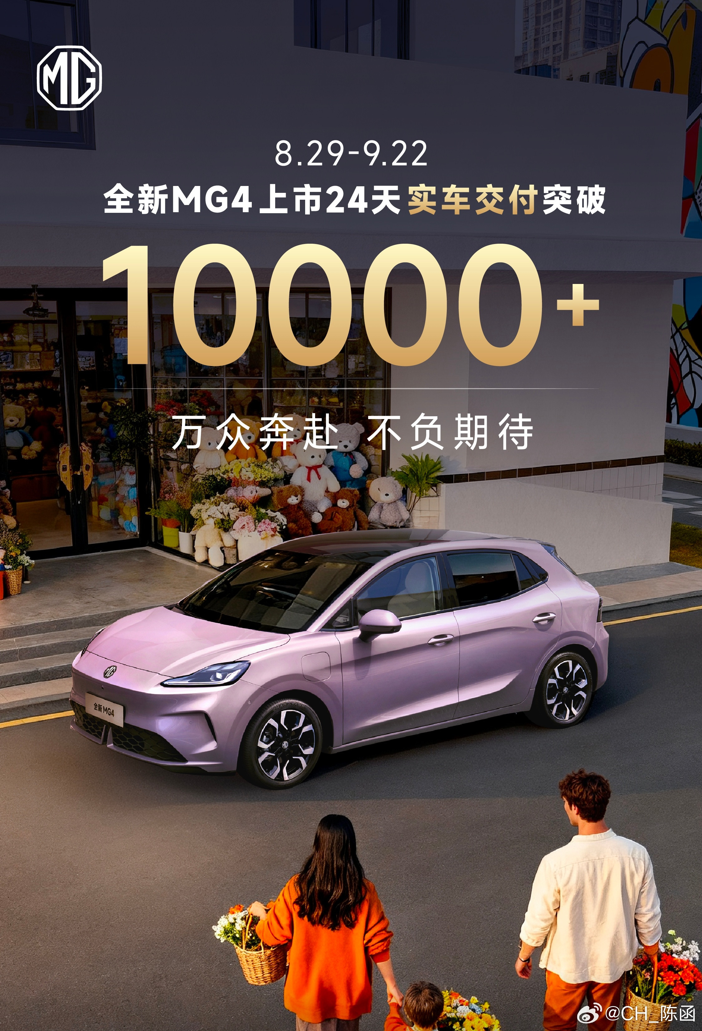 前方传喜讯！MG4上市24天交付破万[点赞]10万以下小车市场又被分掉了一