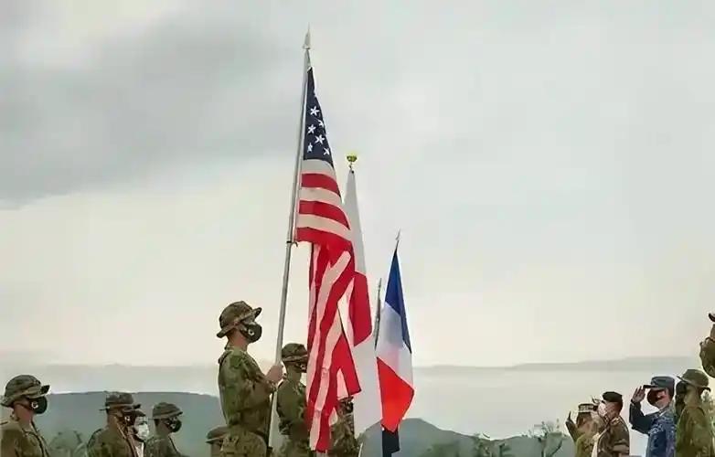 美日法等七国军演，比八国联军看的透——脸皮厚，吃个够！4月20日，美日法菲加