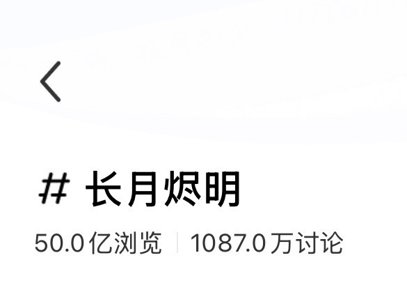 罗云熙长月烬明🍠话题浏览量破50亿​​​