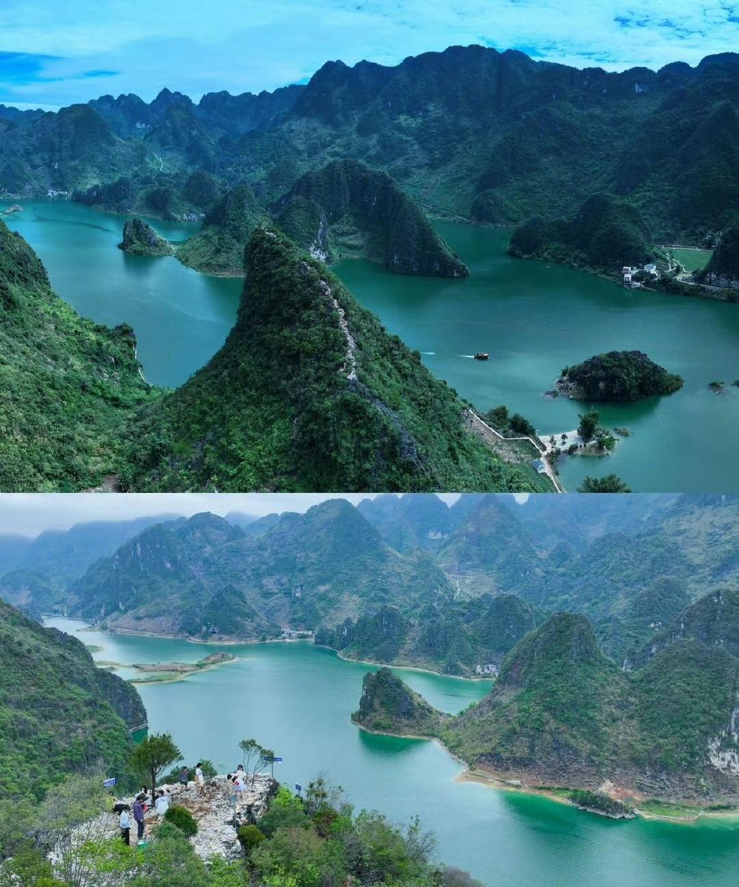 张馨予去年带火的广西百色浩坤湖，现状成这样了！百色浩坤湖被张馨予带火后，不少网
