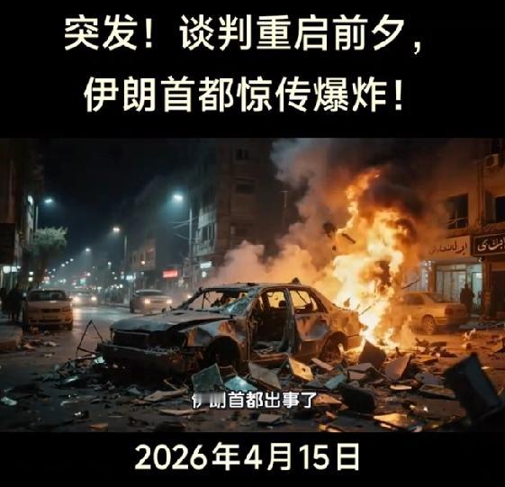 突发！伊朗首都德黑兰遭遇2起炸弹袭击2026年4月16日清晨，伊朗首都德黑兰