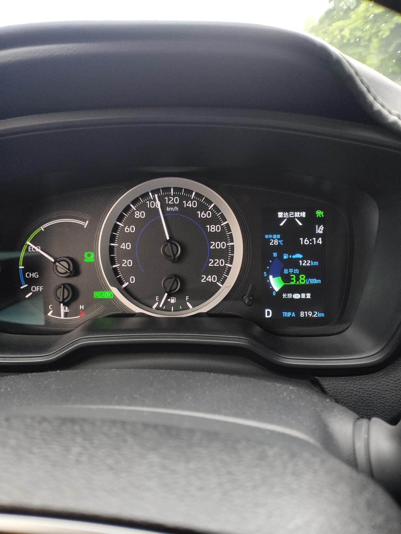 这油耗还有谁？过年跑了趟跨省长途，开的卡罗拉双擎，实测一箱油干到将近