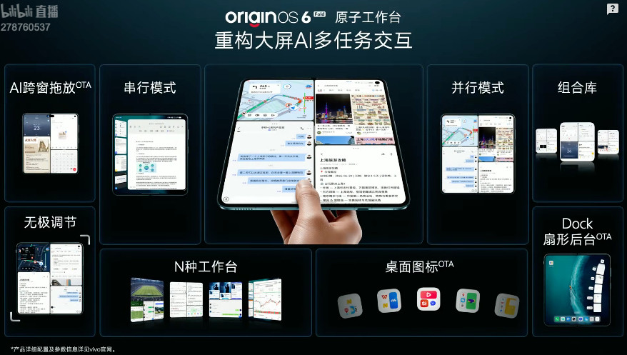 vivoXFold6发布，售价7999元起！新机有黑、白、蓝、黑金（限量）四