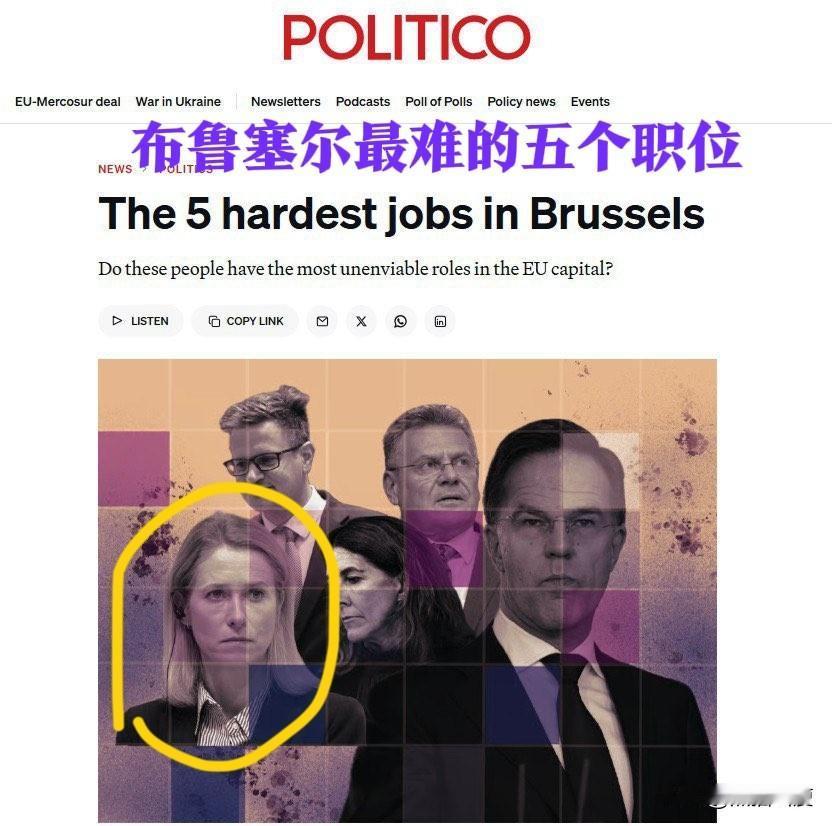 【欧盟外长抱怨欧盟主席独断专行！】西方地缘类主流期刊Politico报道，站