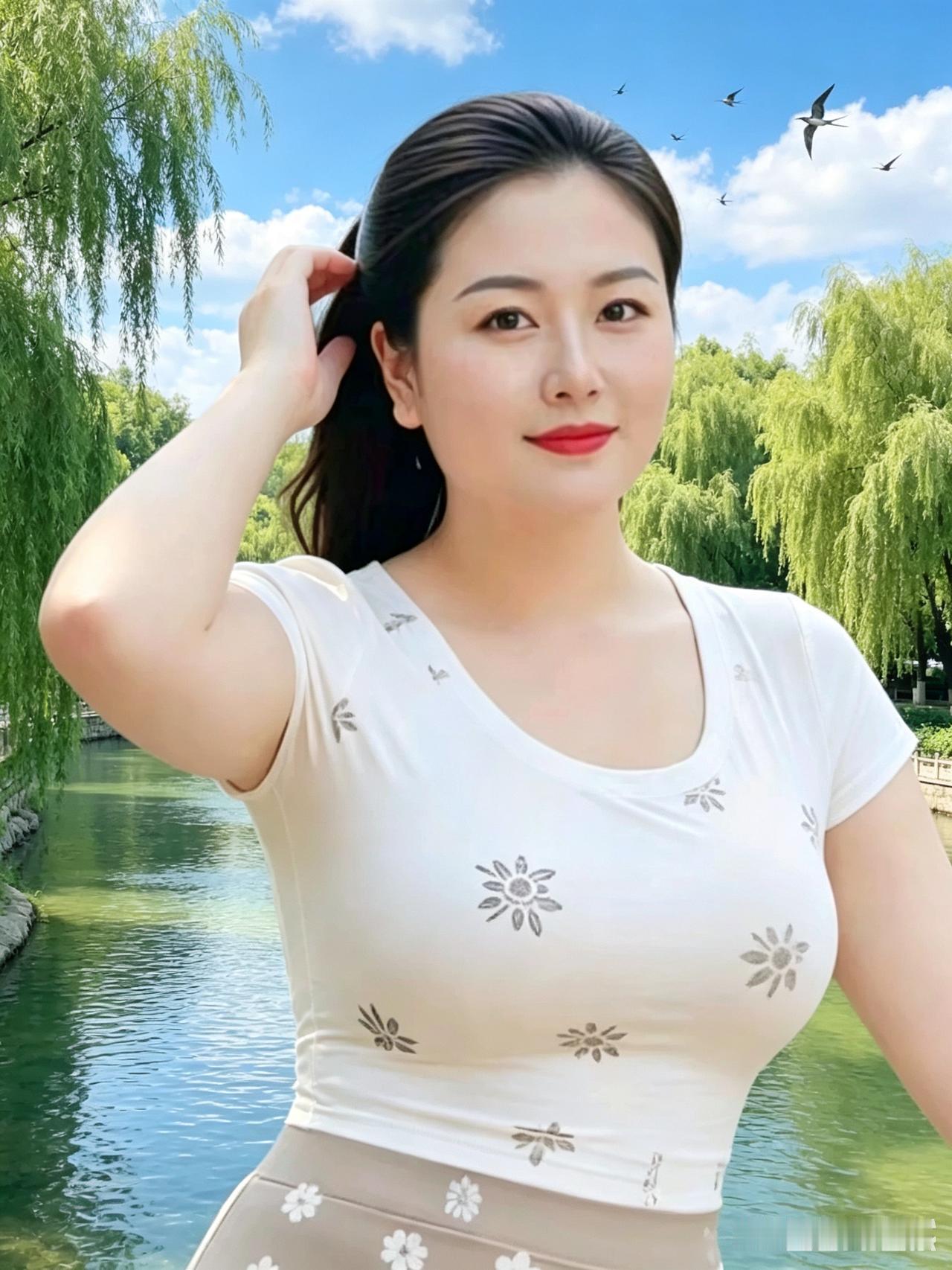 漫步河畔青山，把清新空气装进心底长期待在密闭的城区，总觉得胸口闷堵，他总劝